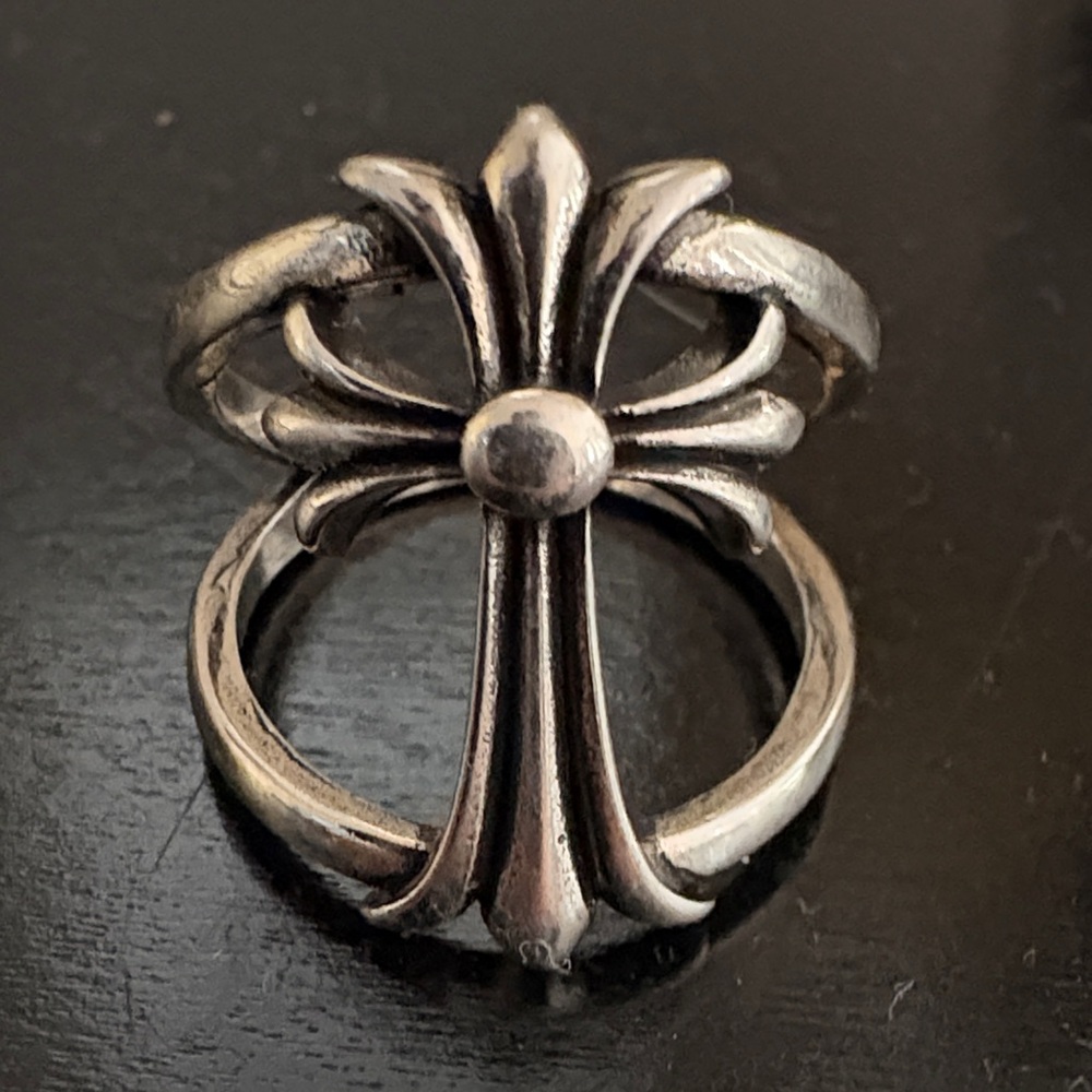 Chrome Hearts Silver Cross Ring